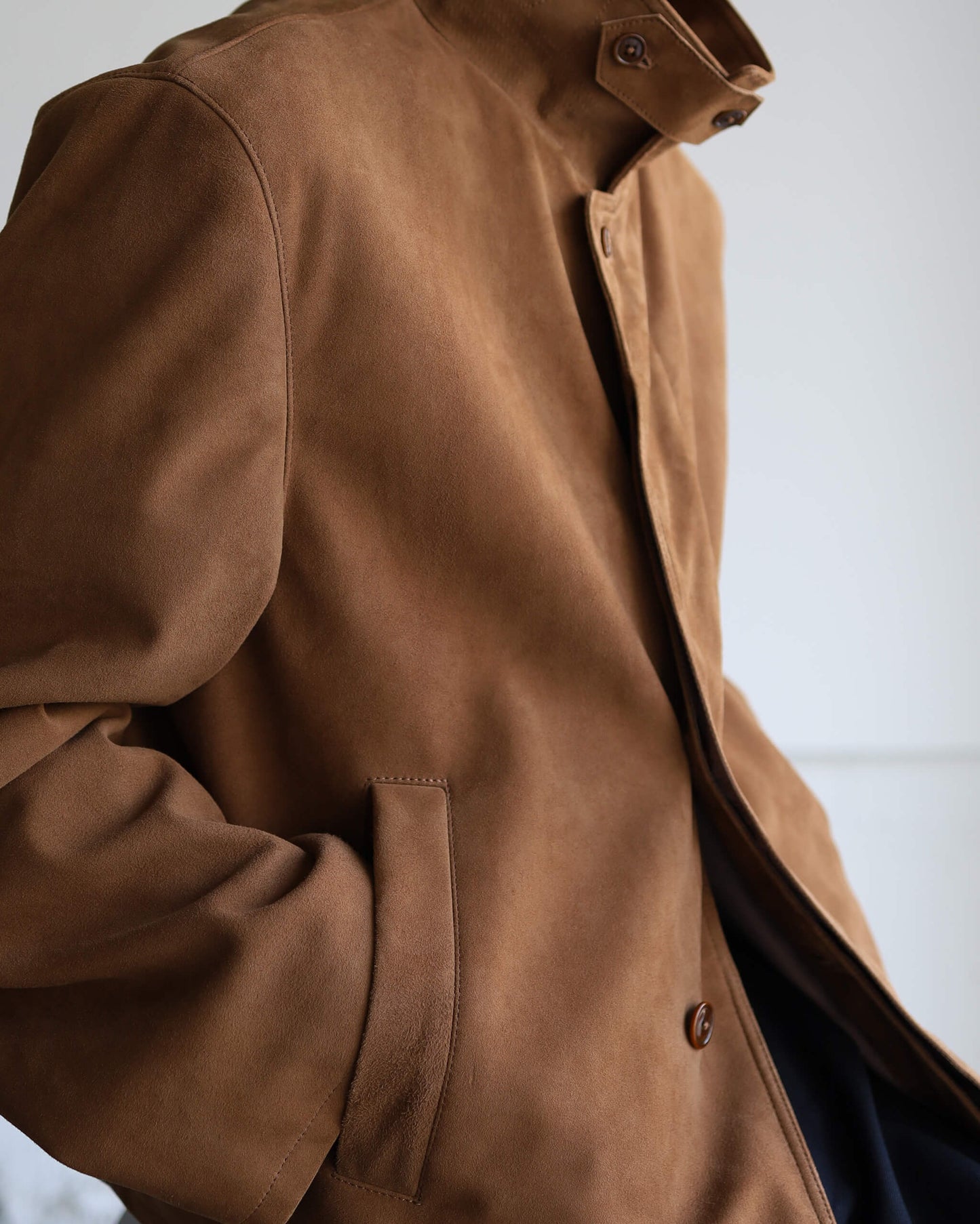 ST LEATHER JACKET "BROWN"