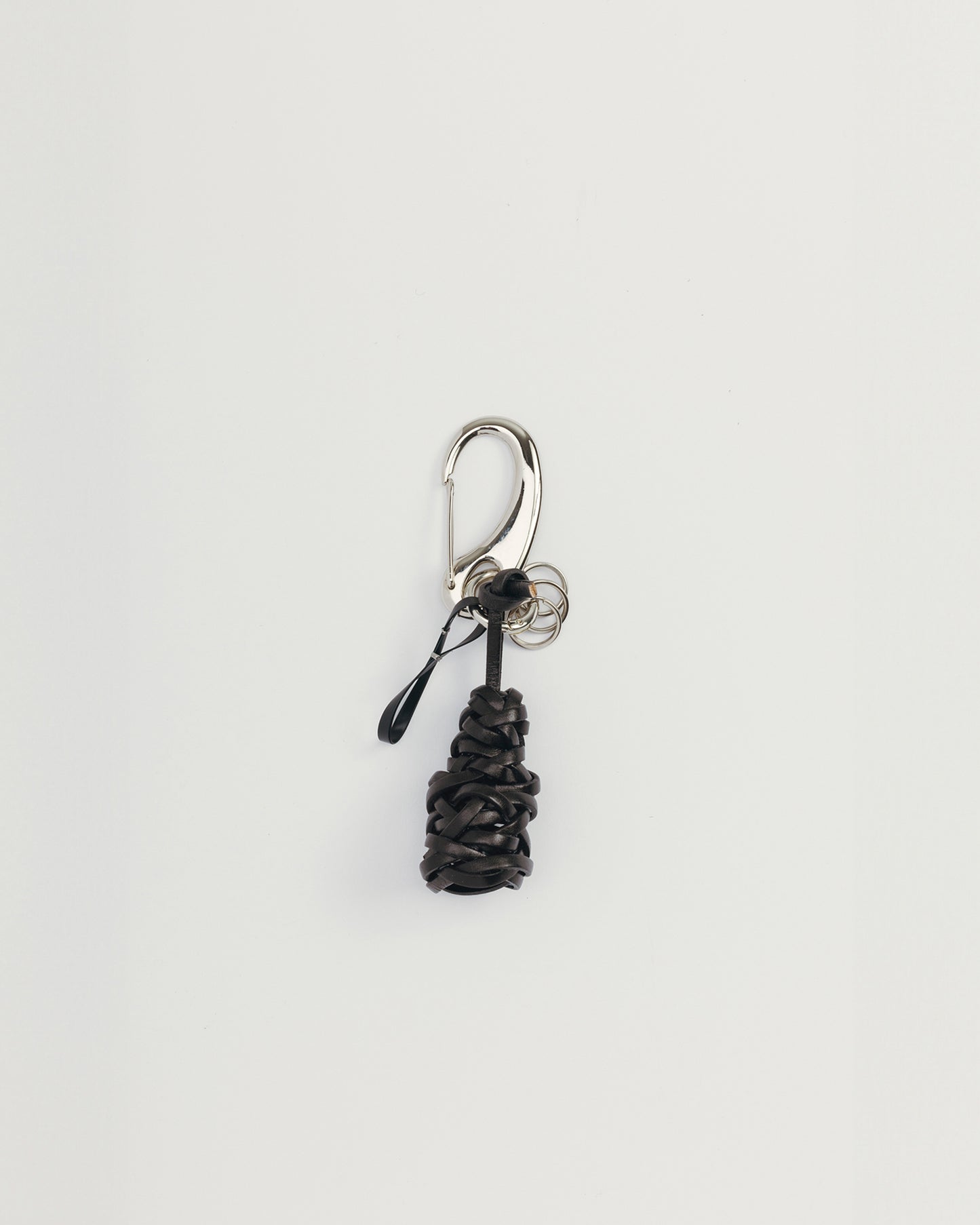 take leather key chain "kuro"