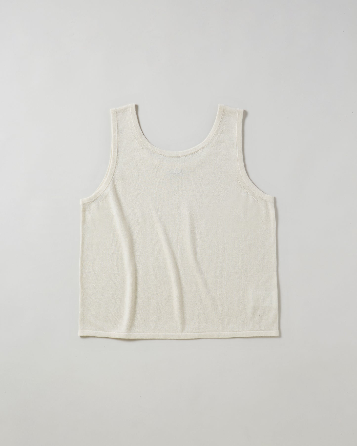 Silk cashmere Tank top "Ivory"