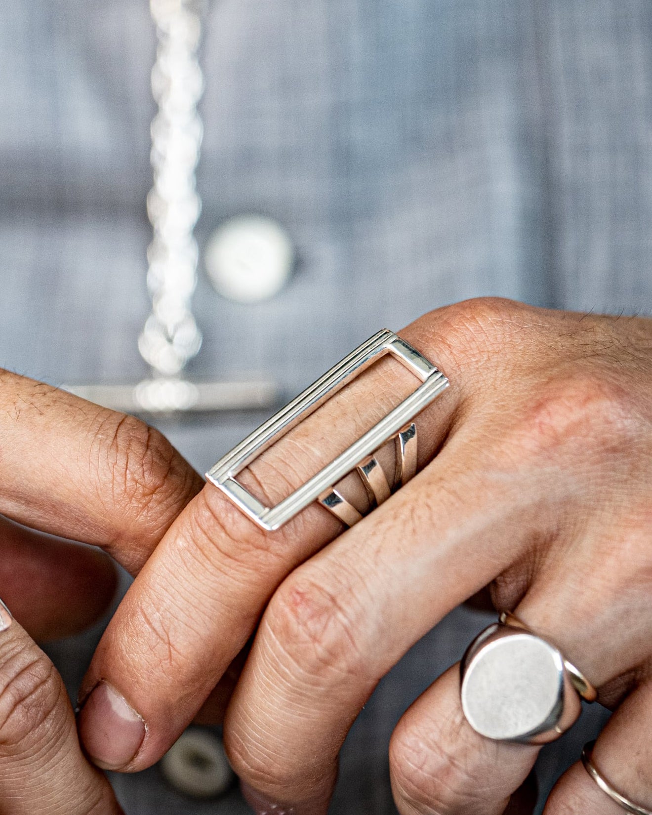 See through square ring