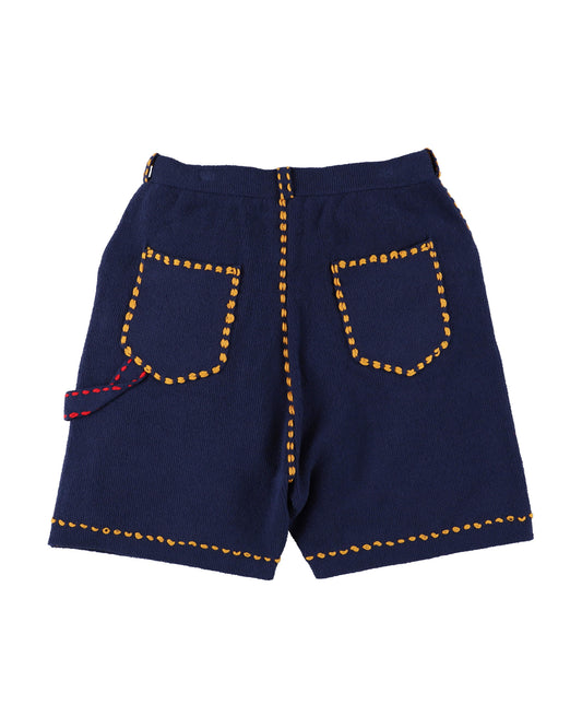 SUMMER PG1 DOUBLE KNEE SHORTS "NAVY"