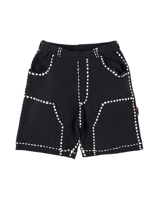 SUMMER PG1 DOUBLE KNEE SHORTS "BLACK"