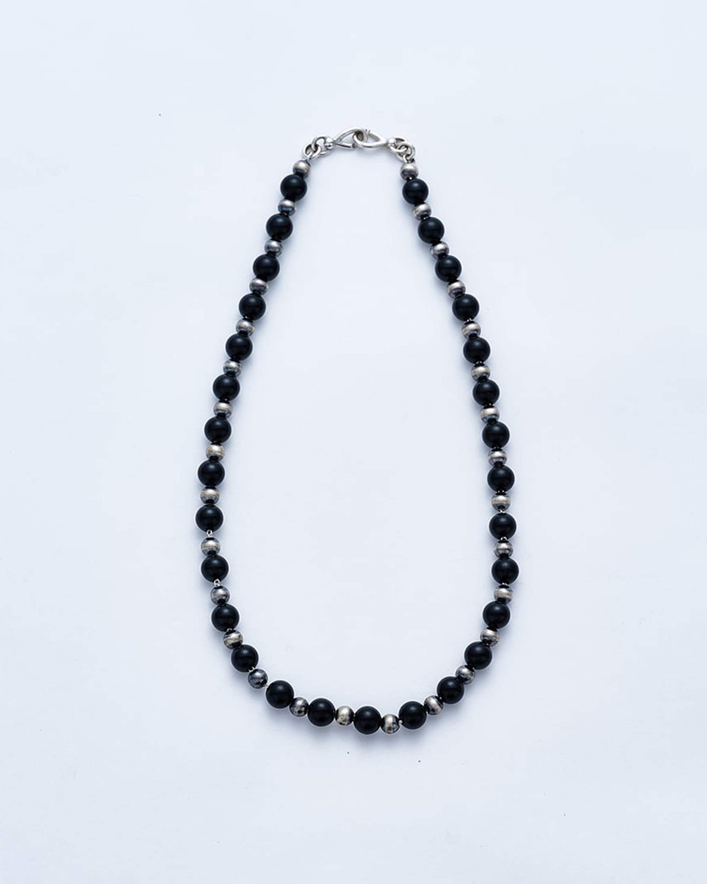 Navajo Pearl Necklace (Black Tourmaline) [C-049]