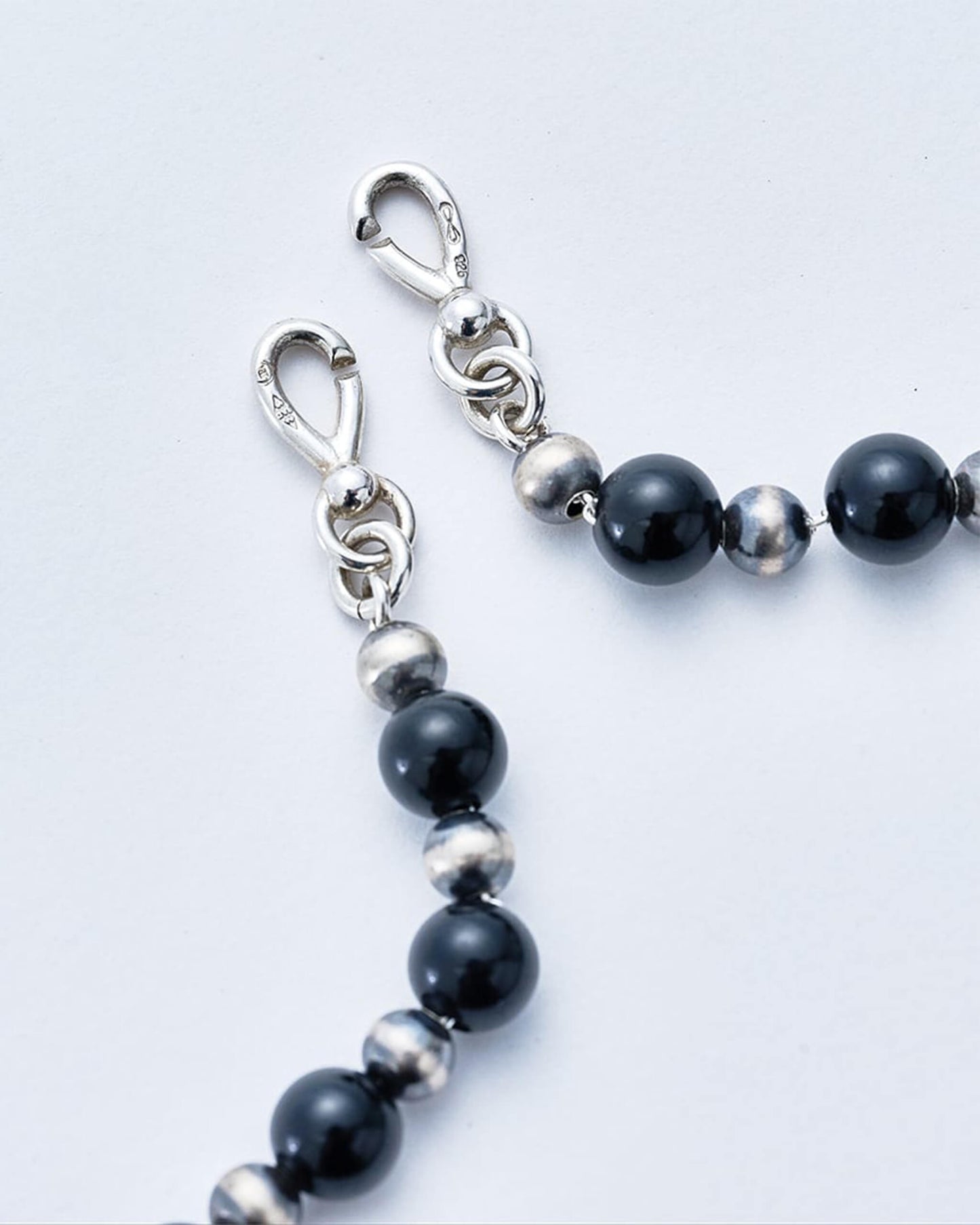 Navajo Pearl Necklace (Black Tourmaline) [C-049]