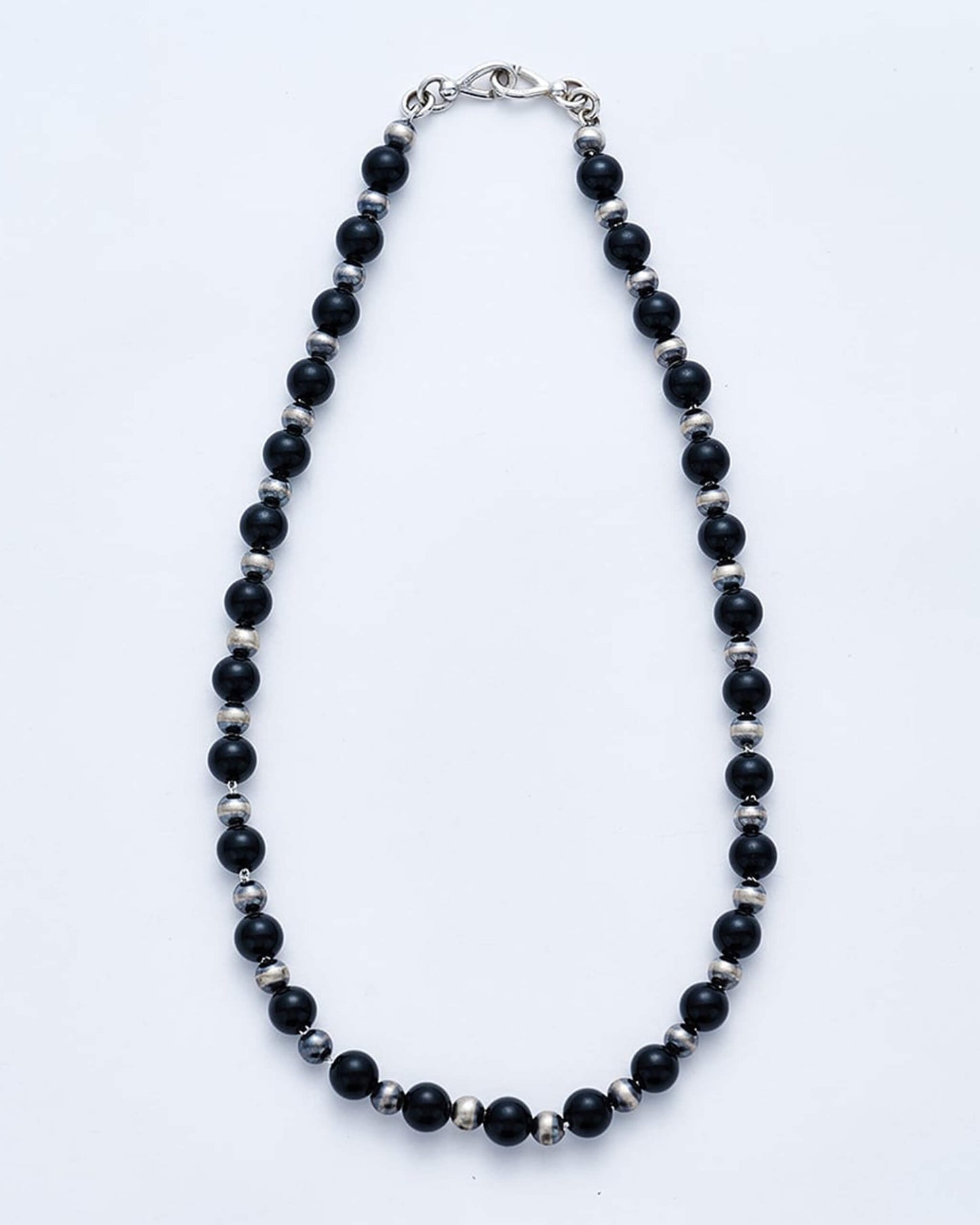 Navajo Pearl Necklace (Black Tourmaline) [C-049]