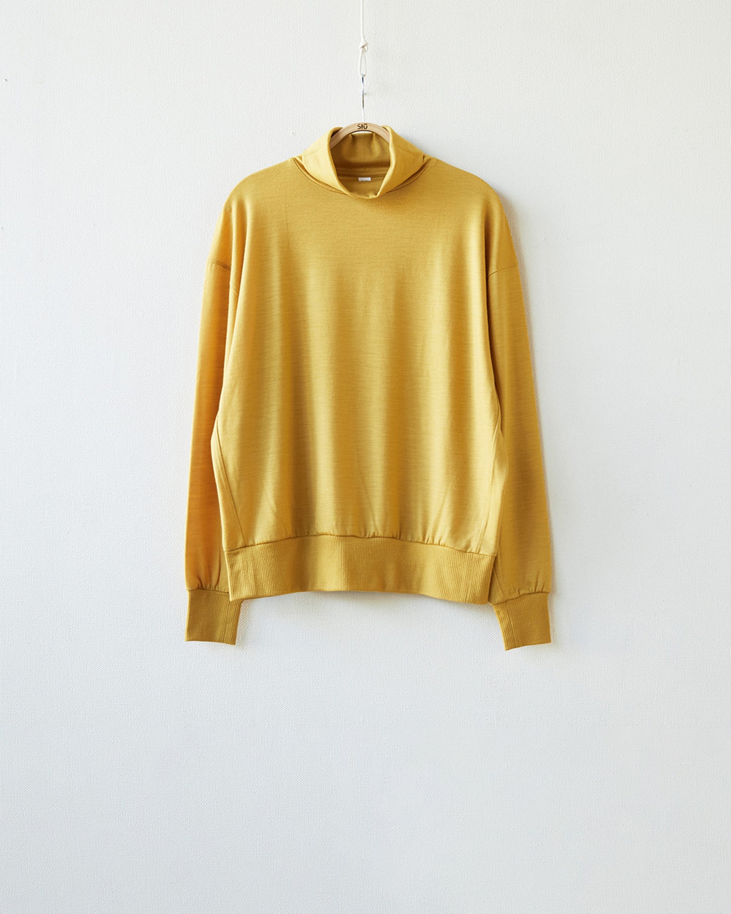 wool tokkuri long t-shirt "yamabuki"