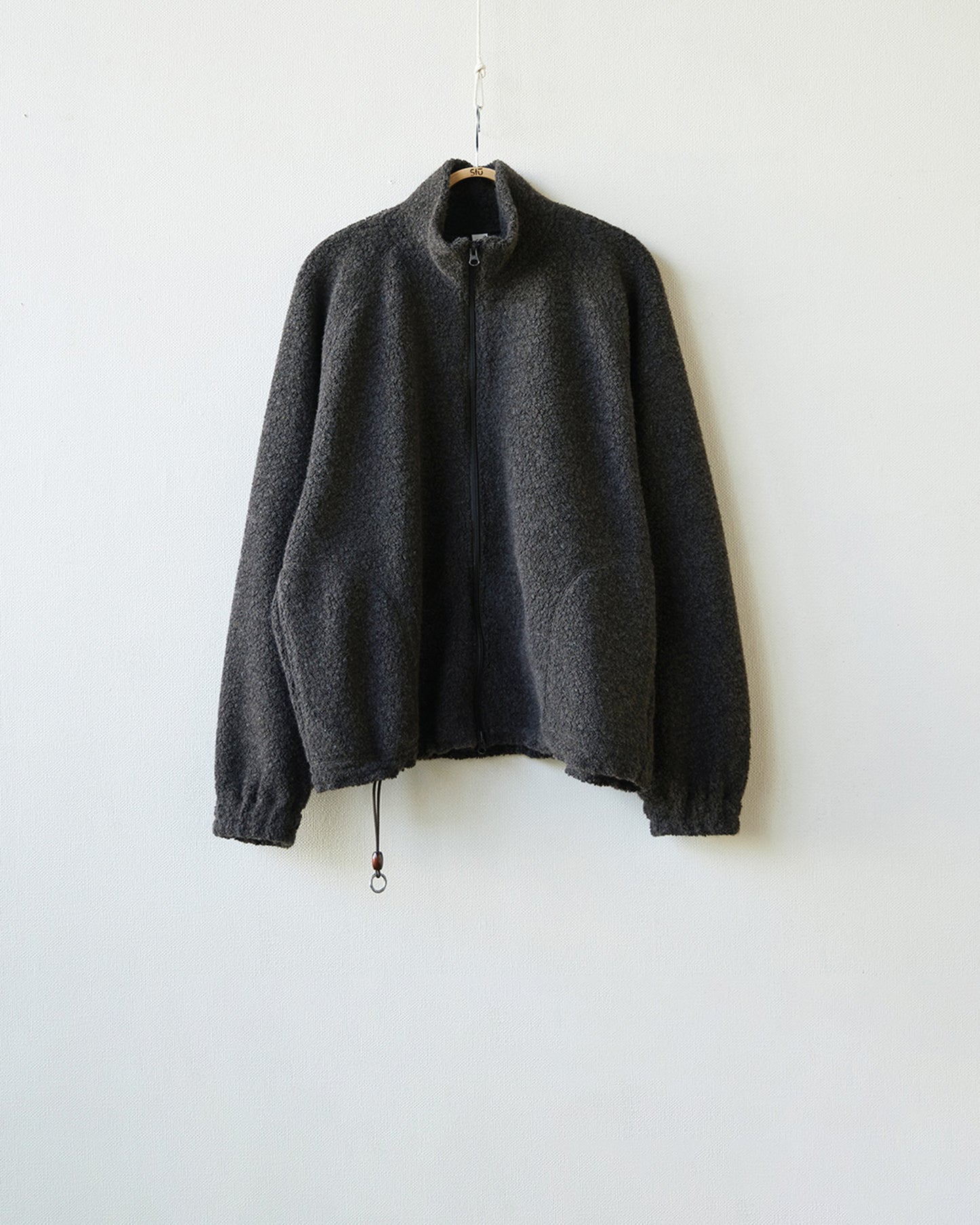 wool boa blouson "brown"