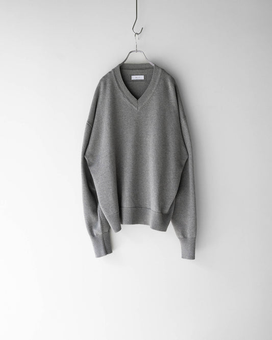 V-NECK KNIT "GRAY"