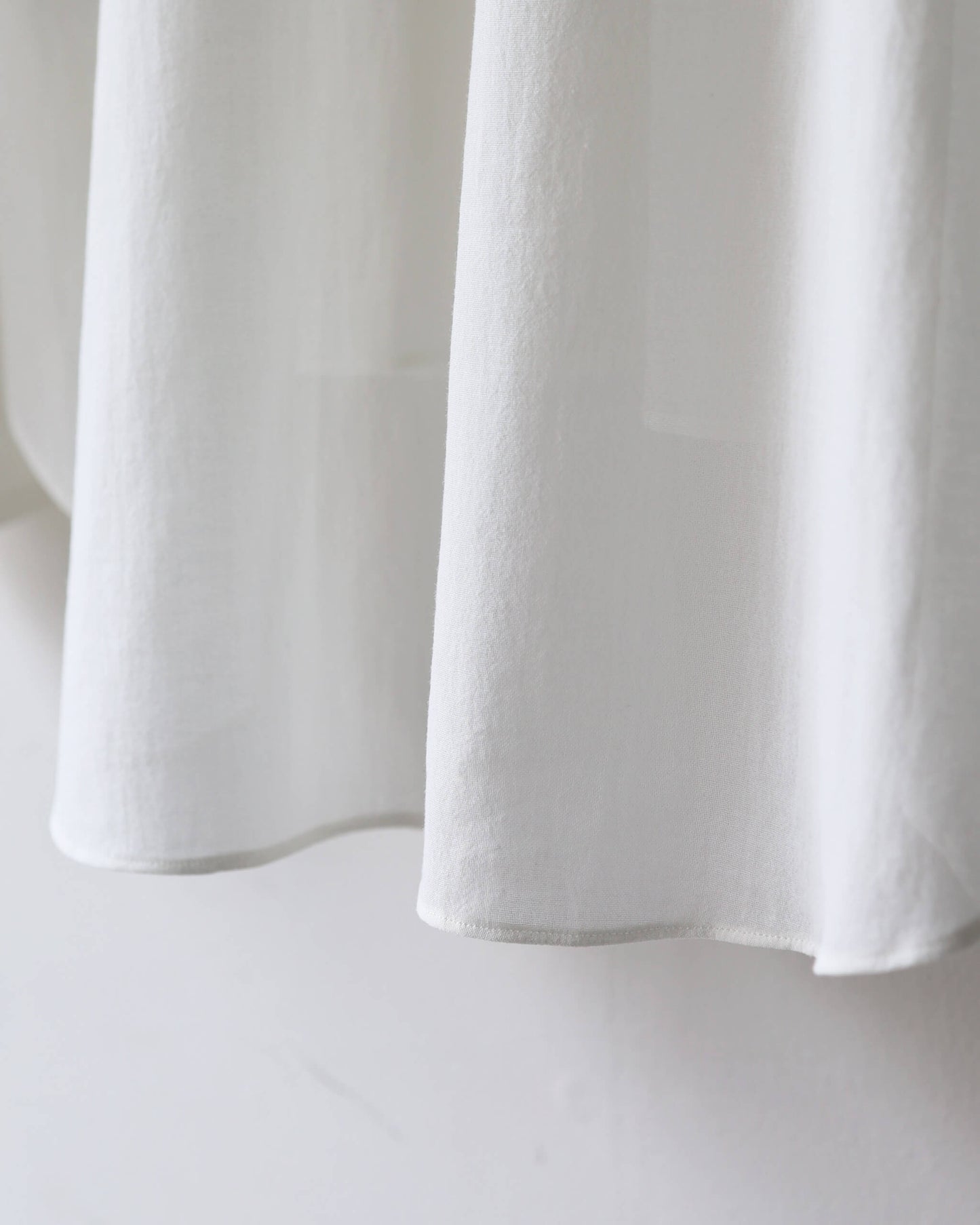 REGULAR COLLAR SHIRT ORGANIC COTTON HIGH TWIST LAWN "WHITE"