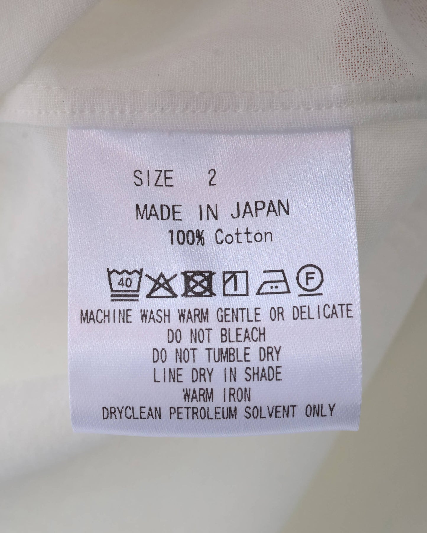 REGULAR COLLAR SHIRT ORGANIC COTTON HIGH TWIST LAWN "WHITE"