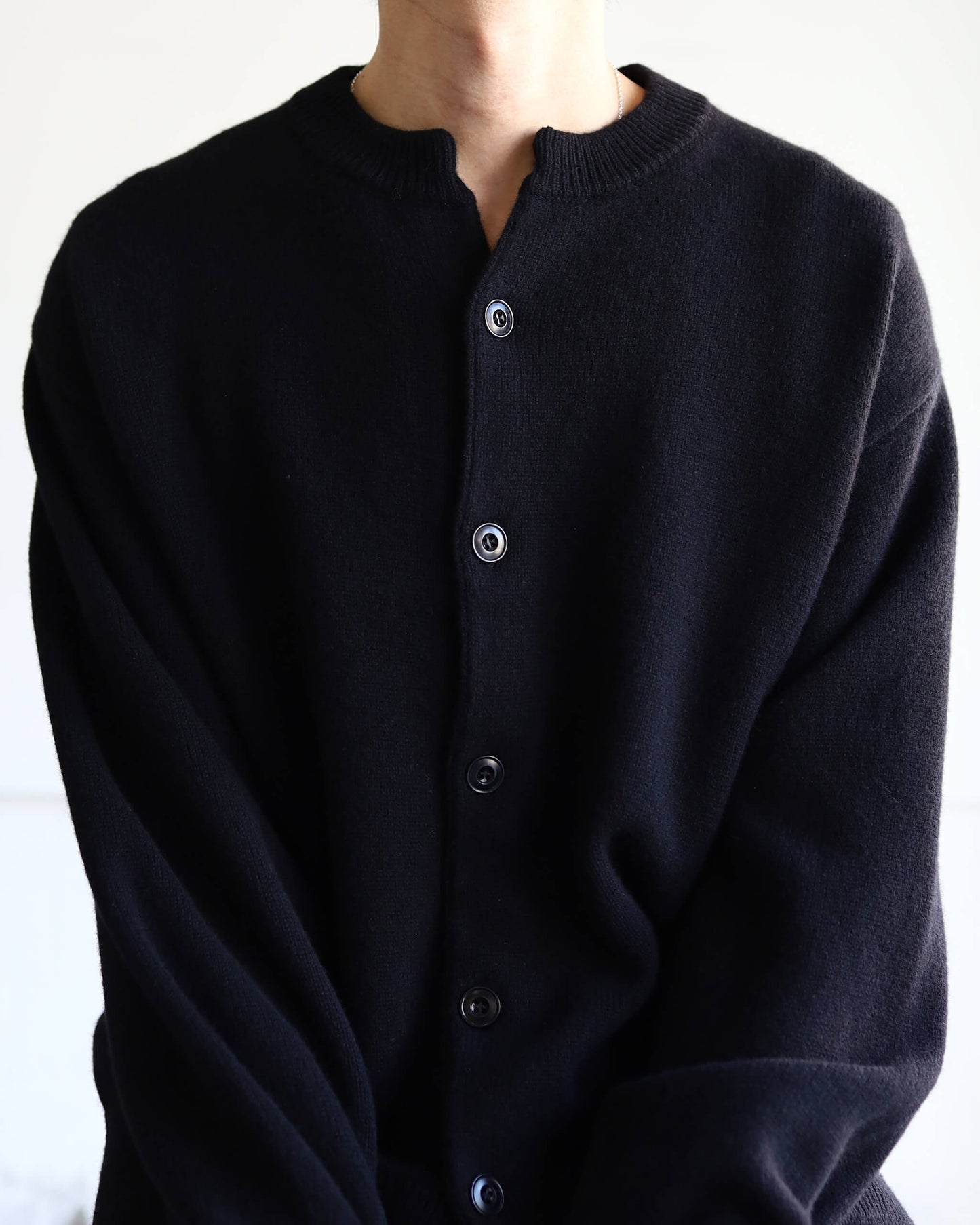[Exclusive] flower crew cardigan "kuro"