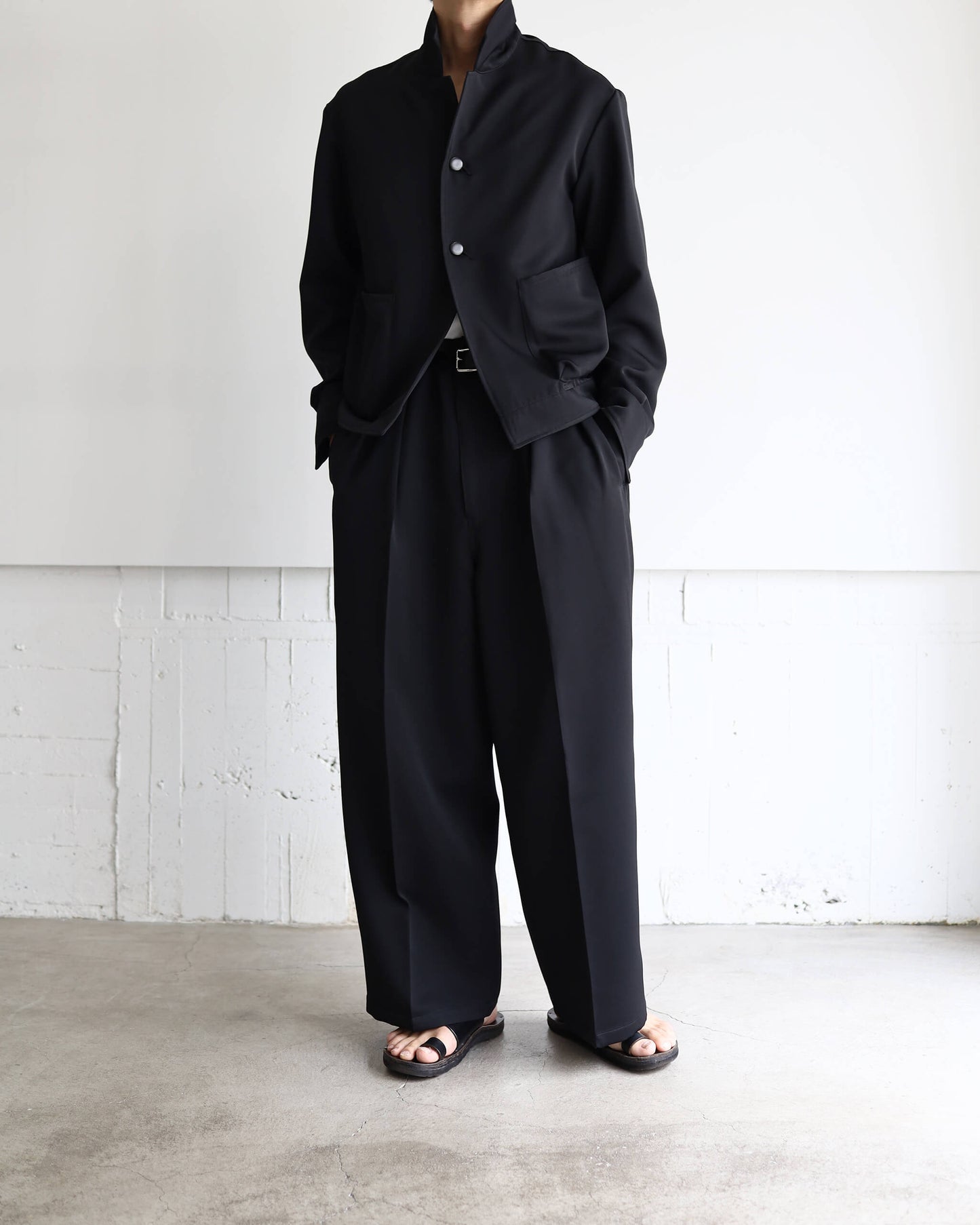 dokan wide slacks "black"