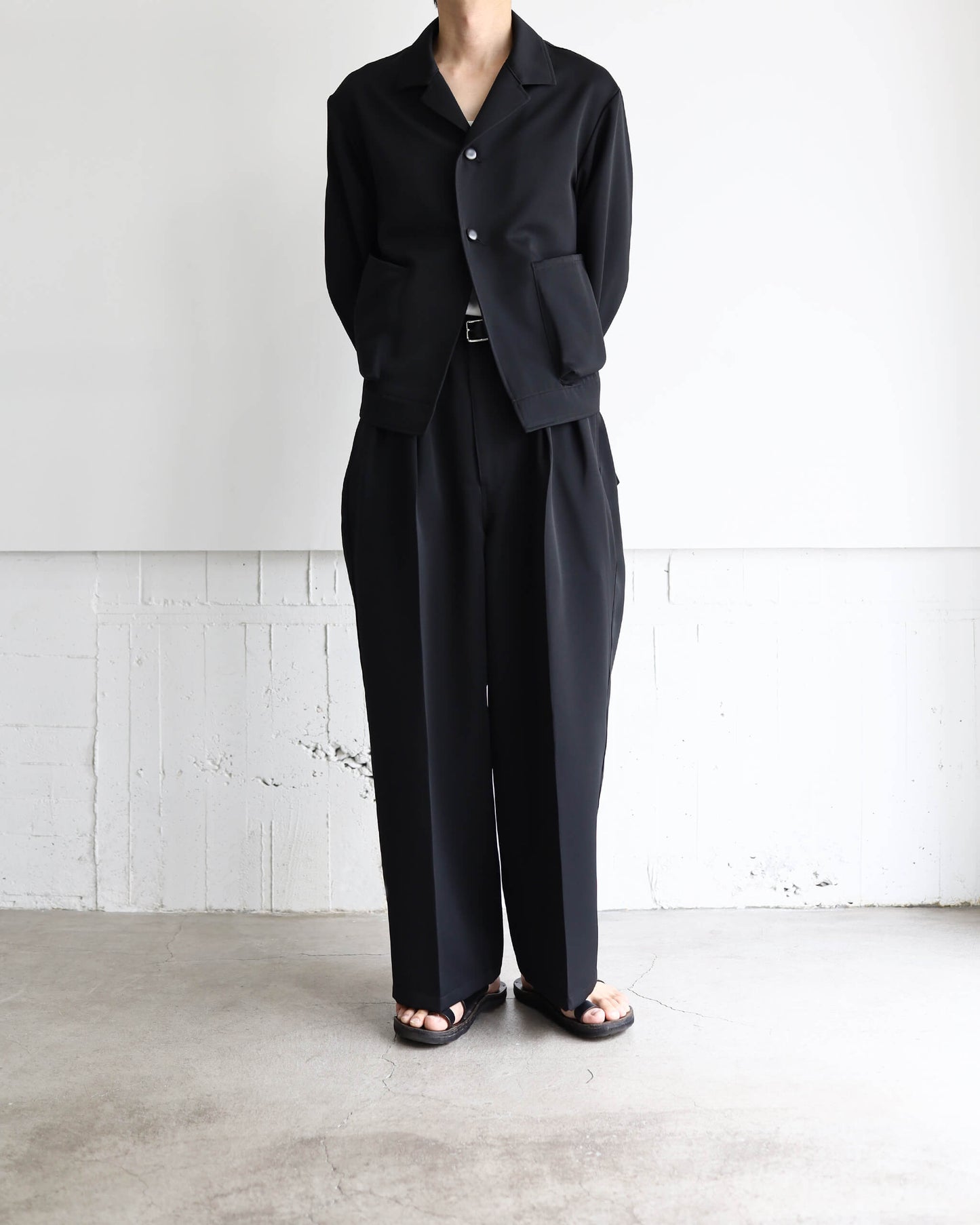 dokan wide slacks "black"