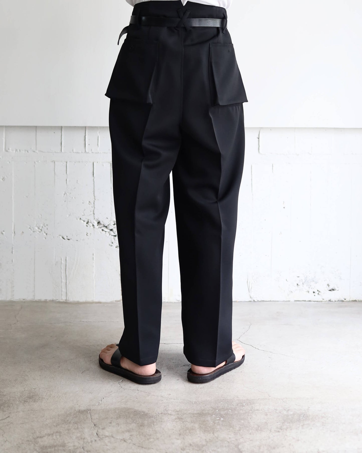 dokan wide slacks "black"