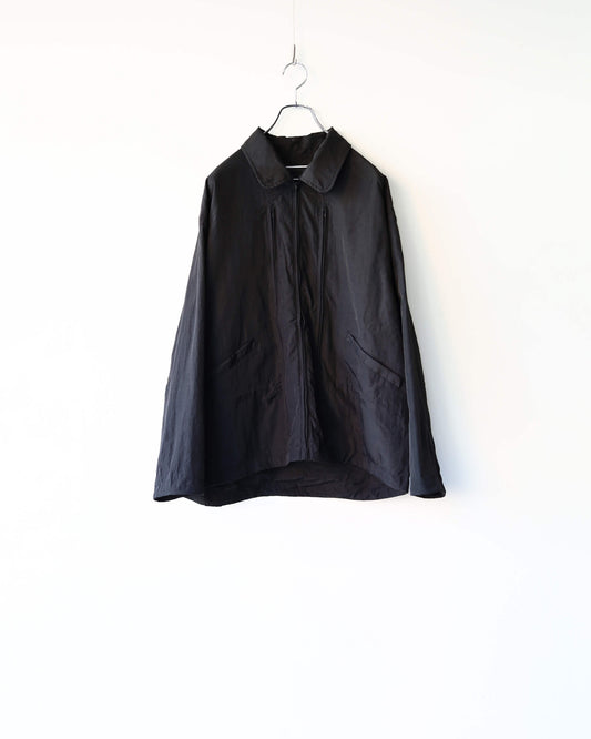CRUSHED NYLON FULL PACK JACKET "BLACK"