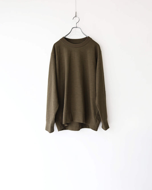 L/S Crewneck Tee / SHADOW "olive"