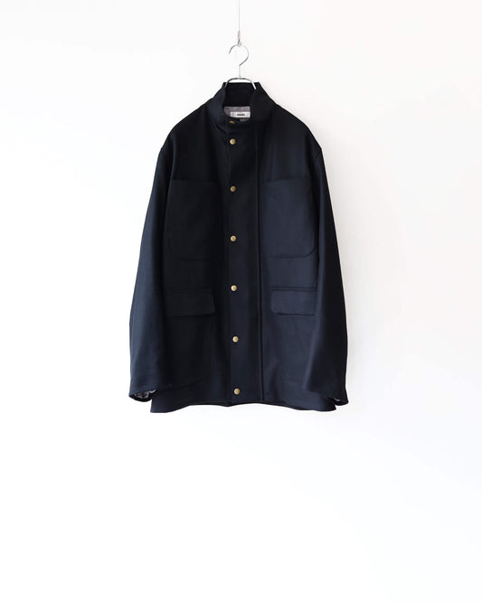 Worsted melton - McMahon "Black"