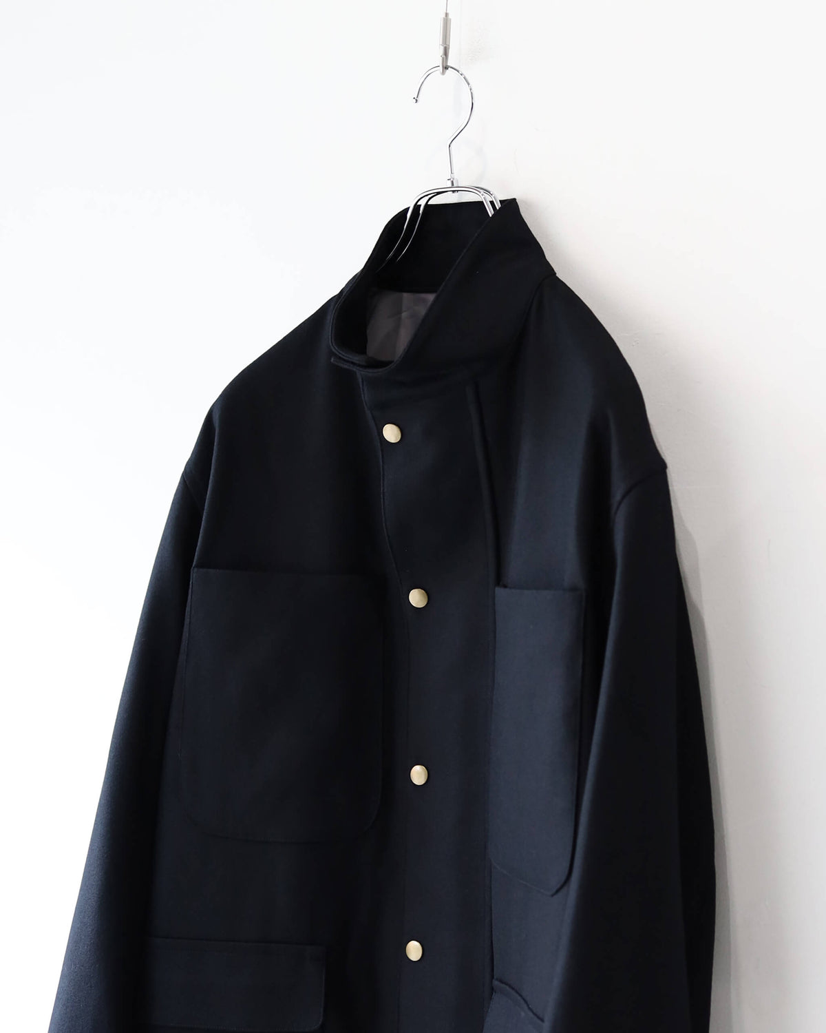 Worsted melton - McMahon "Black"