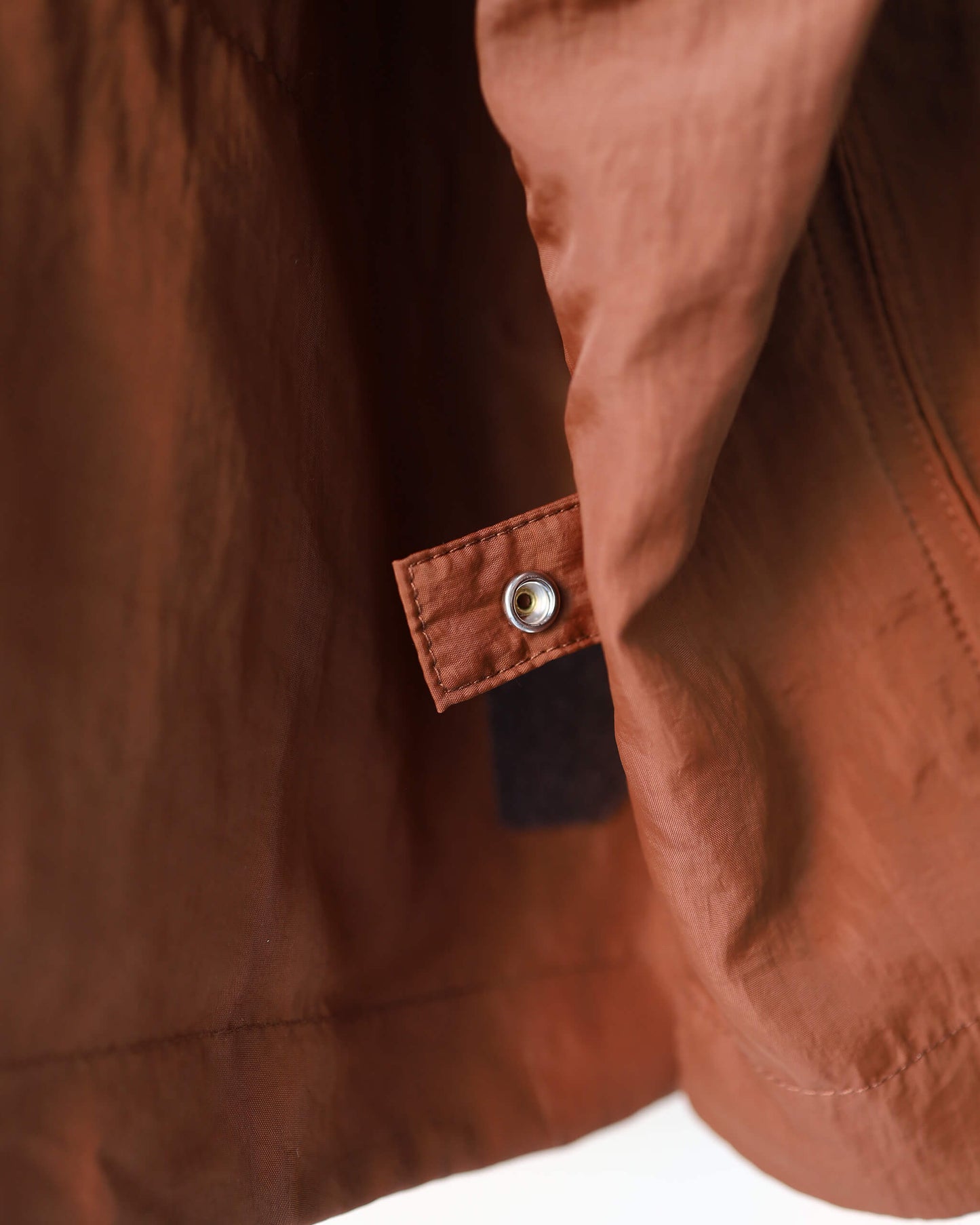 CRUSHED NYLON FULL PACK JACKET "BROWN"