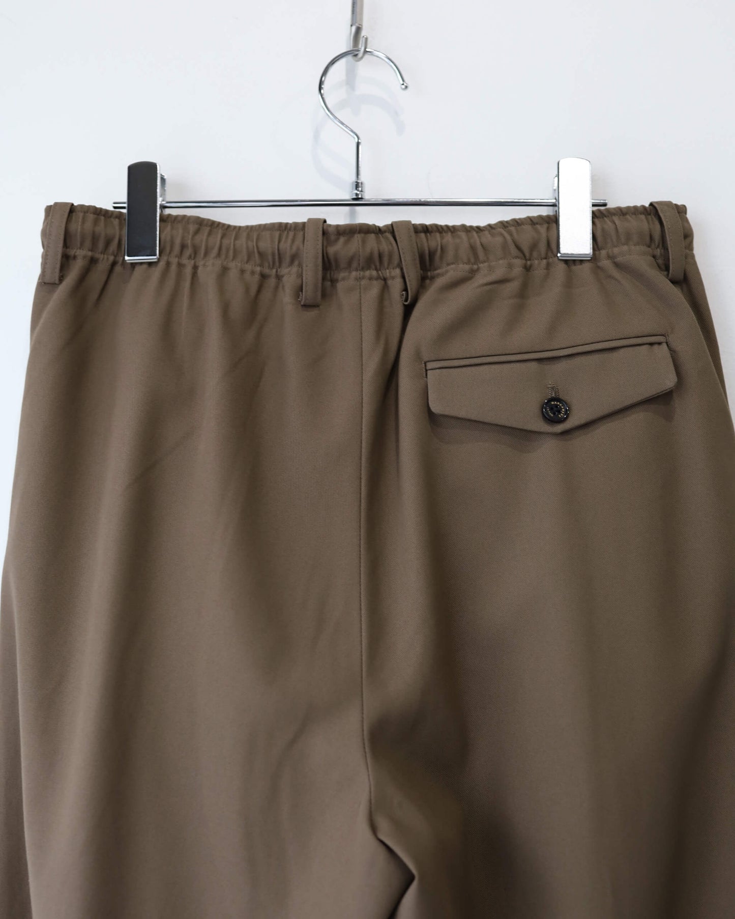 TRIPLE PLEATED EASY TROUSERS ORGANIC COTTON GABARDINE "GRAIGE"