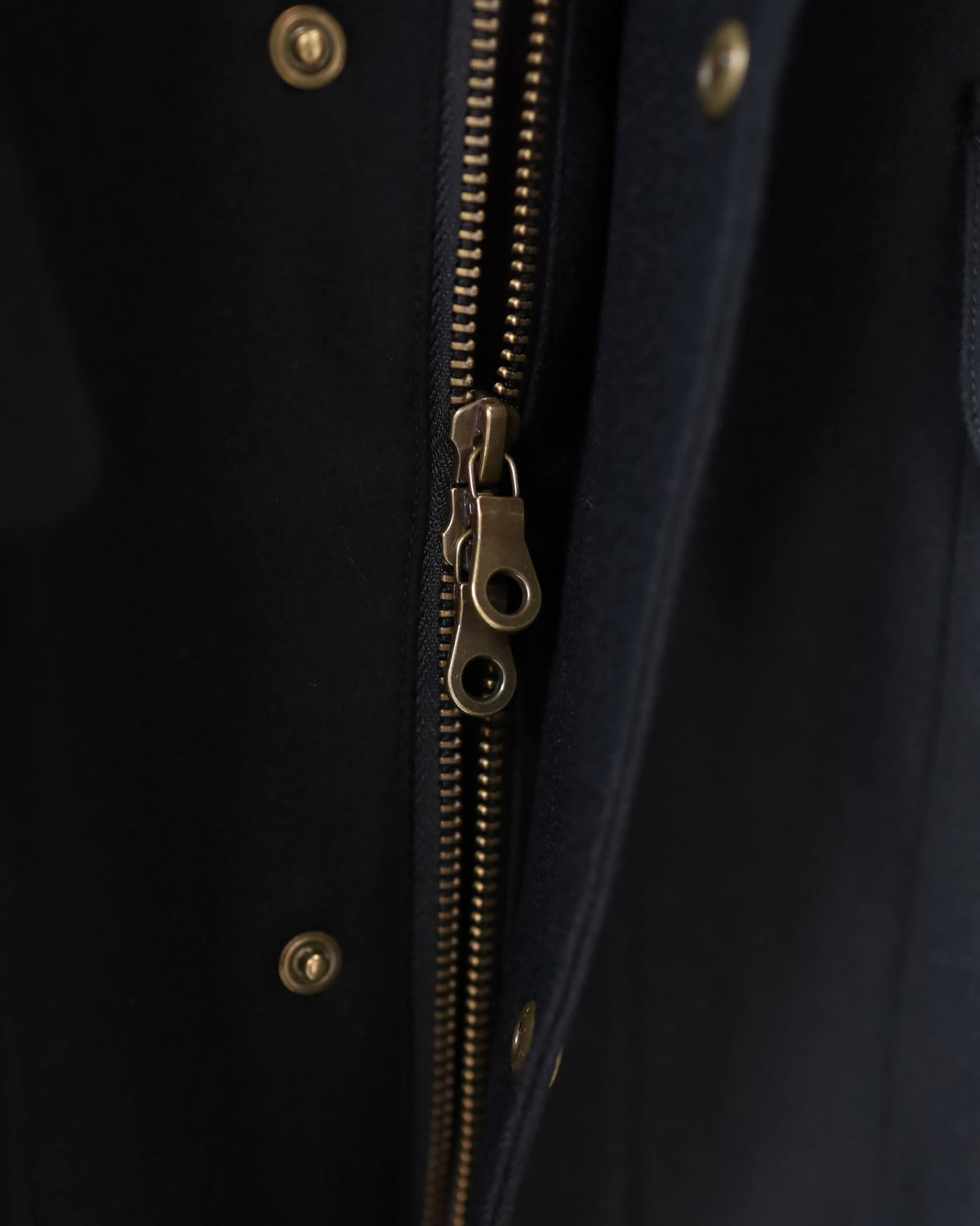 Worsted melton - McMahon "Black"