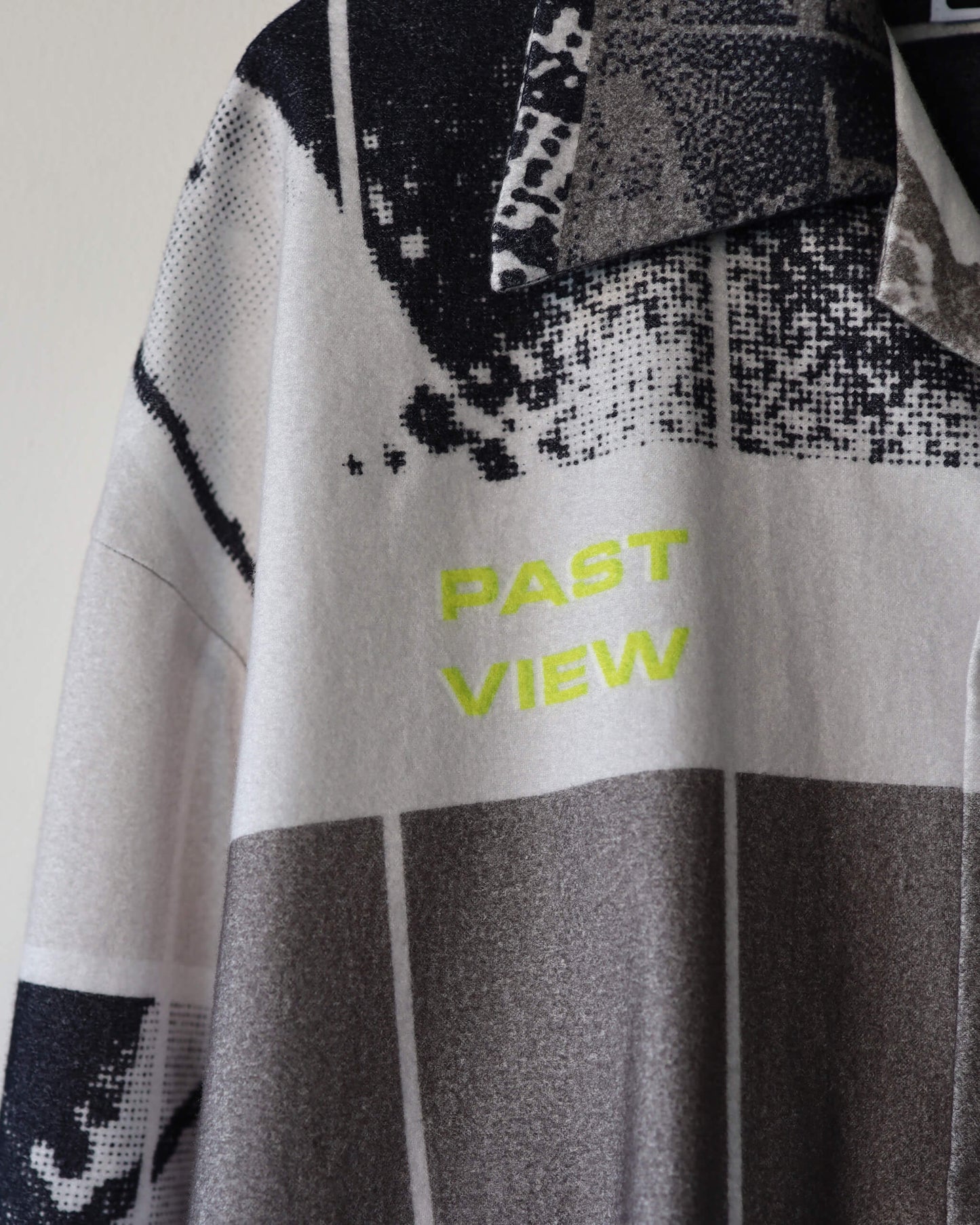 FLANNEL OPEN COLLAR SHIRT AGENT "GREY"