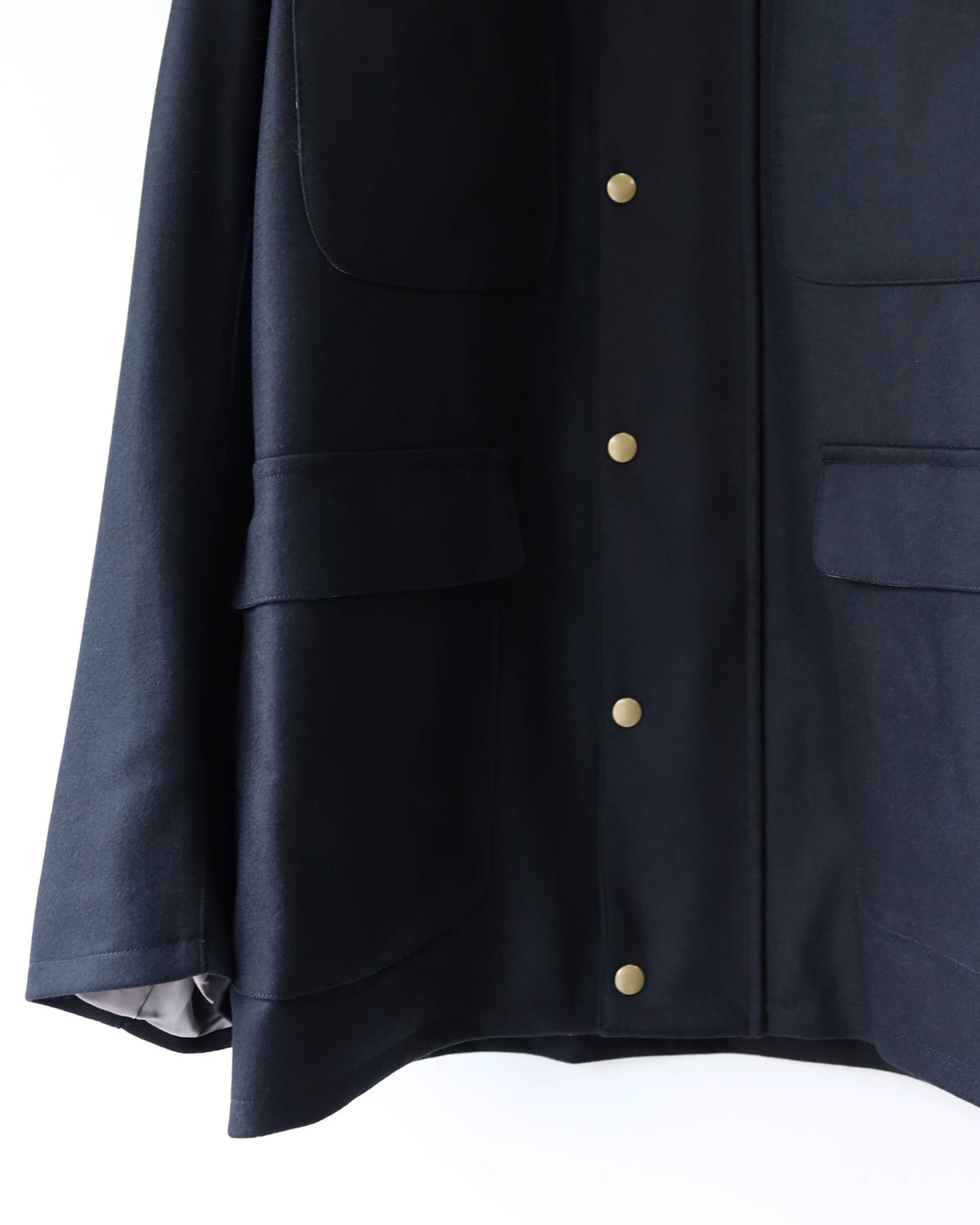 Worsted melton - McMahon "Black"