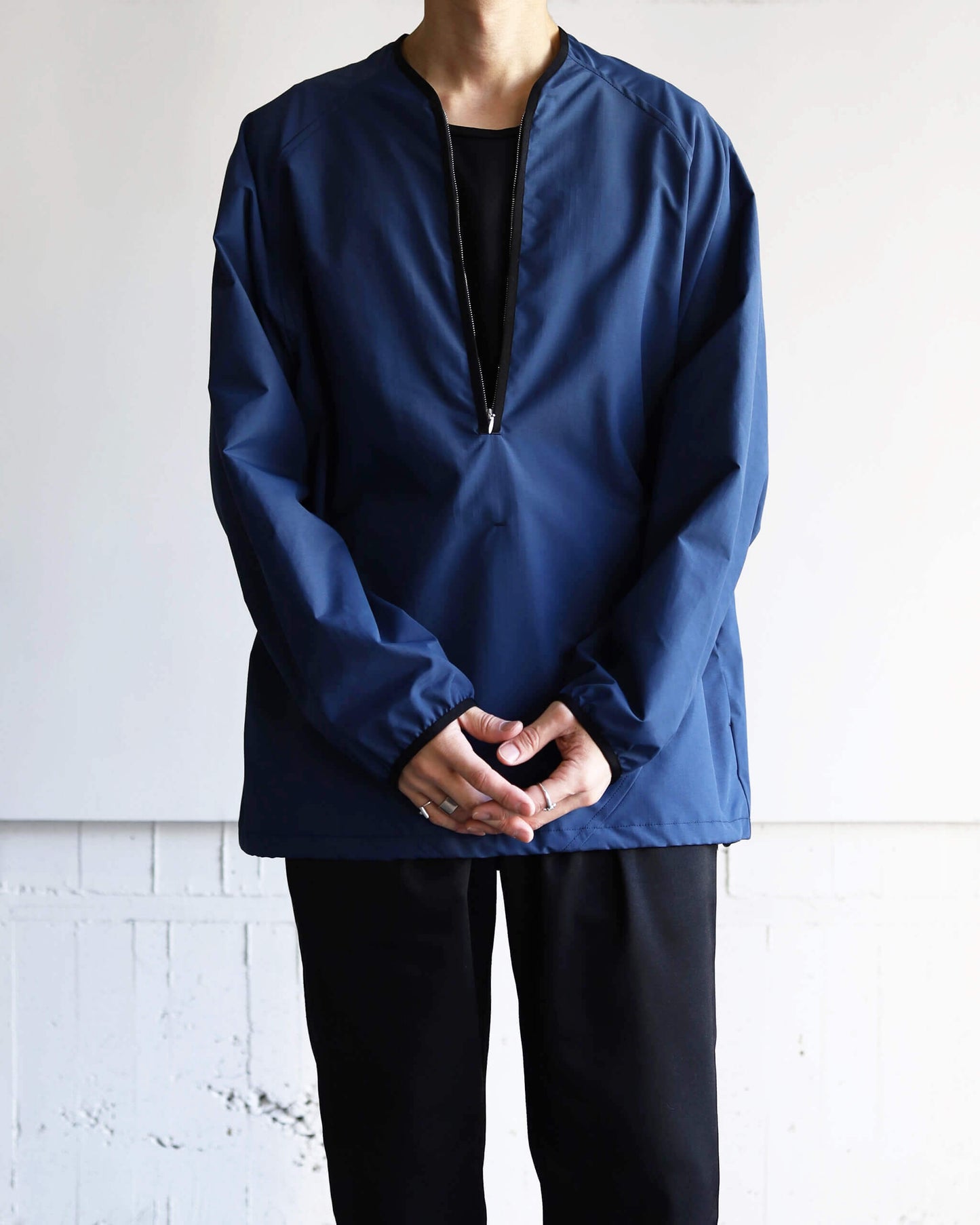 NYLON SHIRT "NAVY"