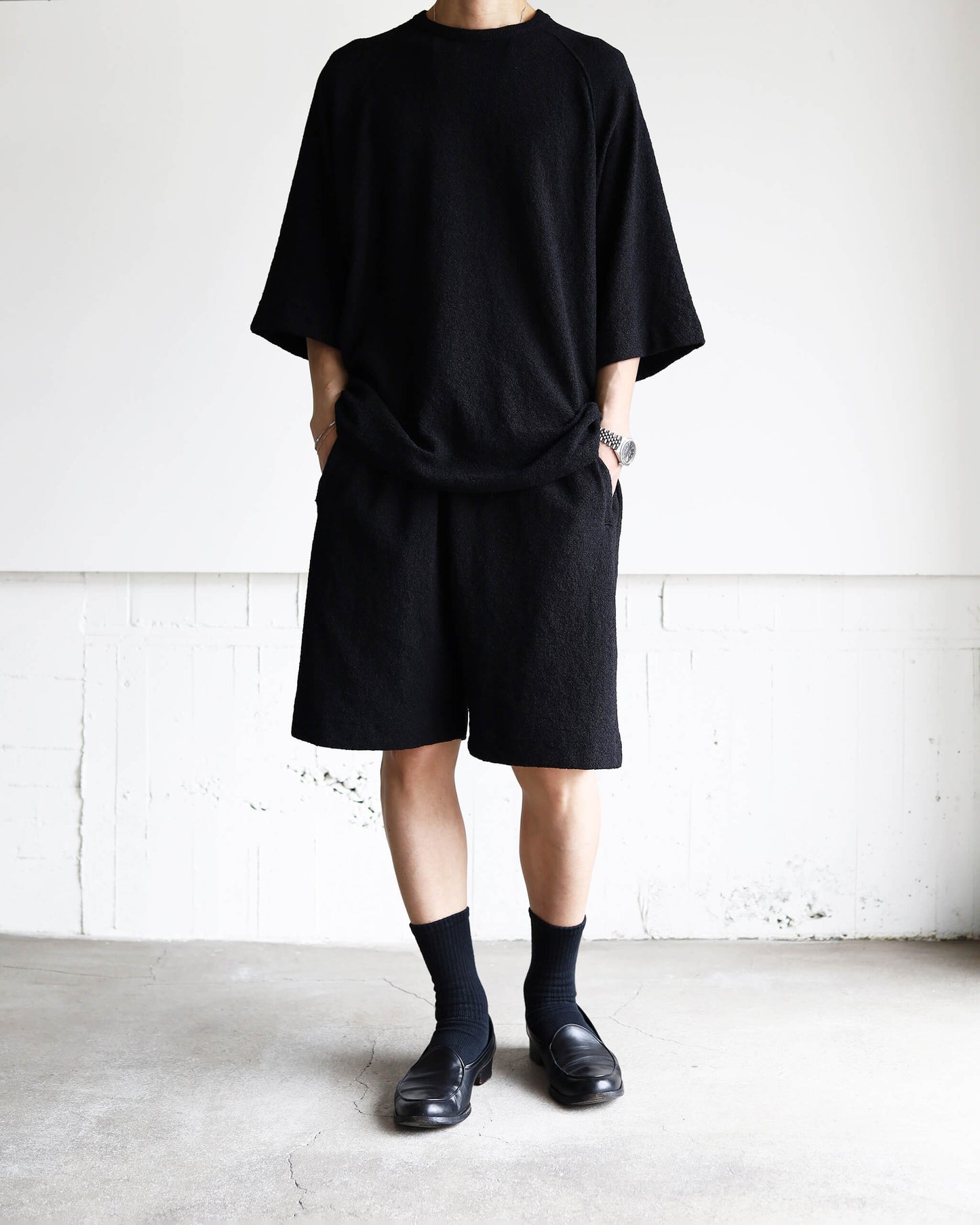 Paper boucle  Shorts "Black"