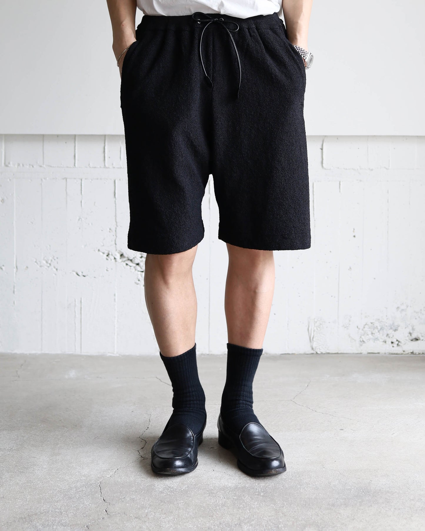 Paper boucle  Shorts "Black"