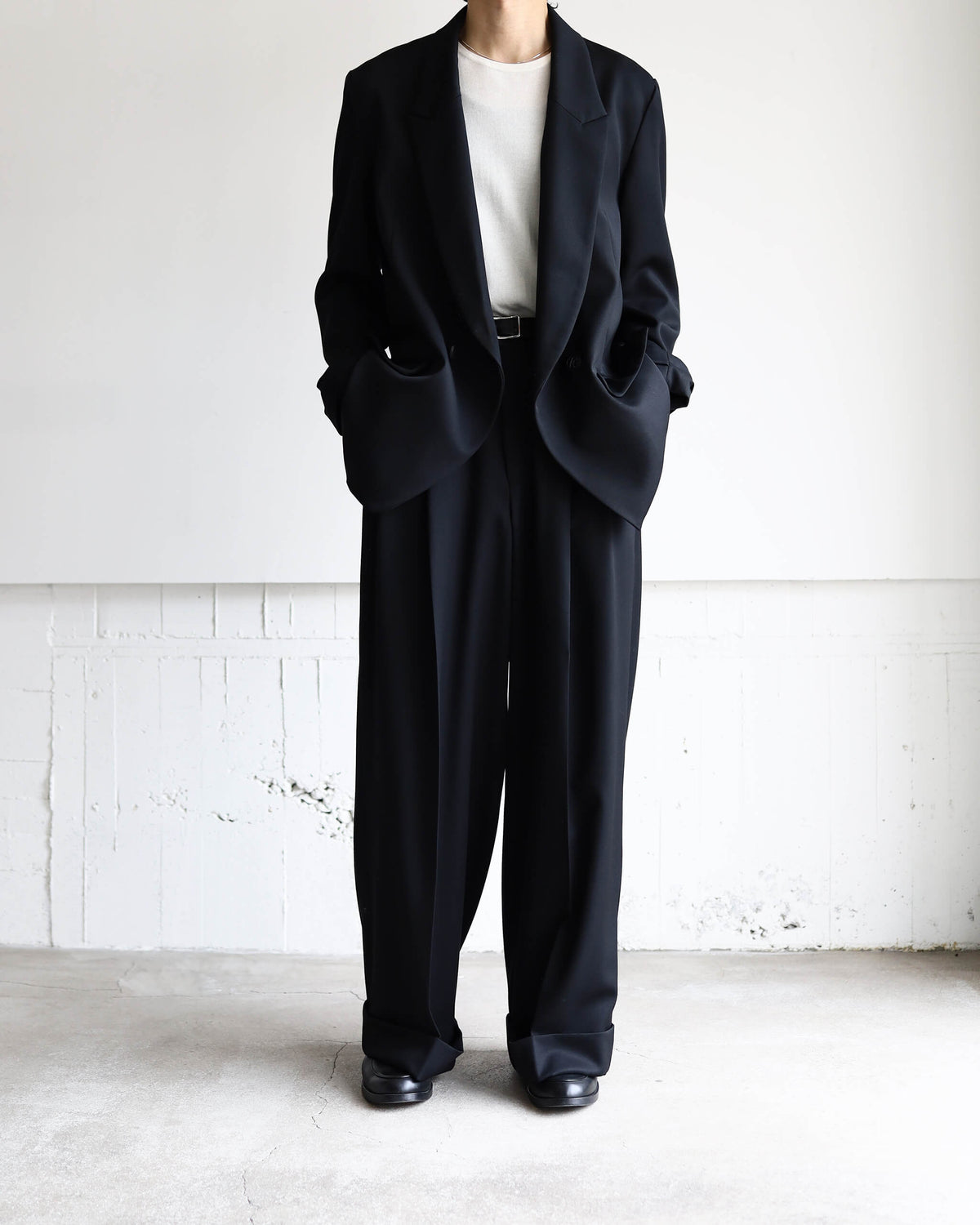 DOUBLE BREASTED JACKET "BLACK"