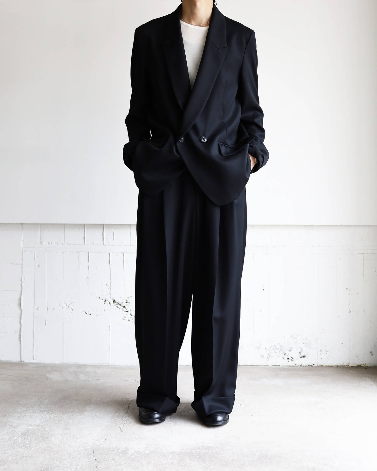 DOUBLE BREASTED JACKET "BLACK"
