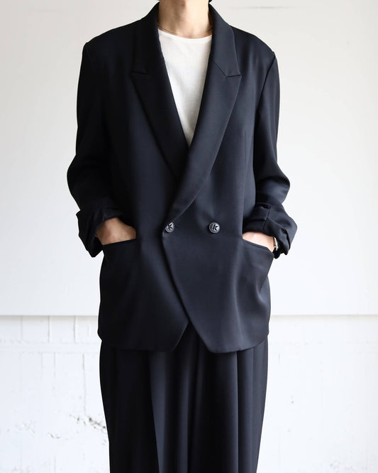 DOUBLE BREASTED JACKET "BLACK"