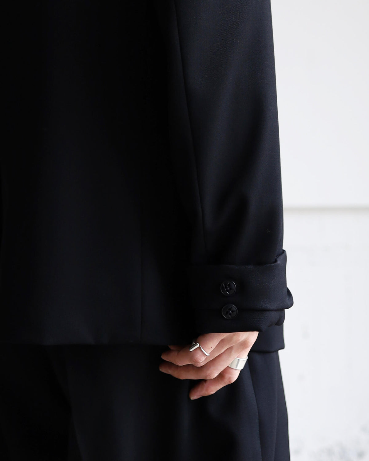 DOUBLE BREASTED JACKET "BLACK"