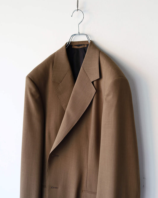 GUILLAUME JACKET ORGANIC WOOL LIGHT SERGE "GREIGE"