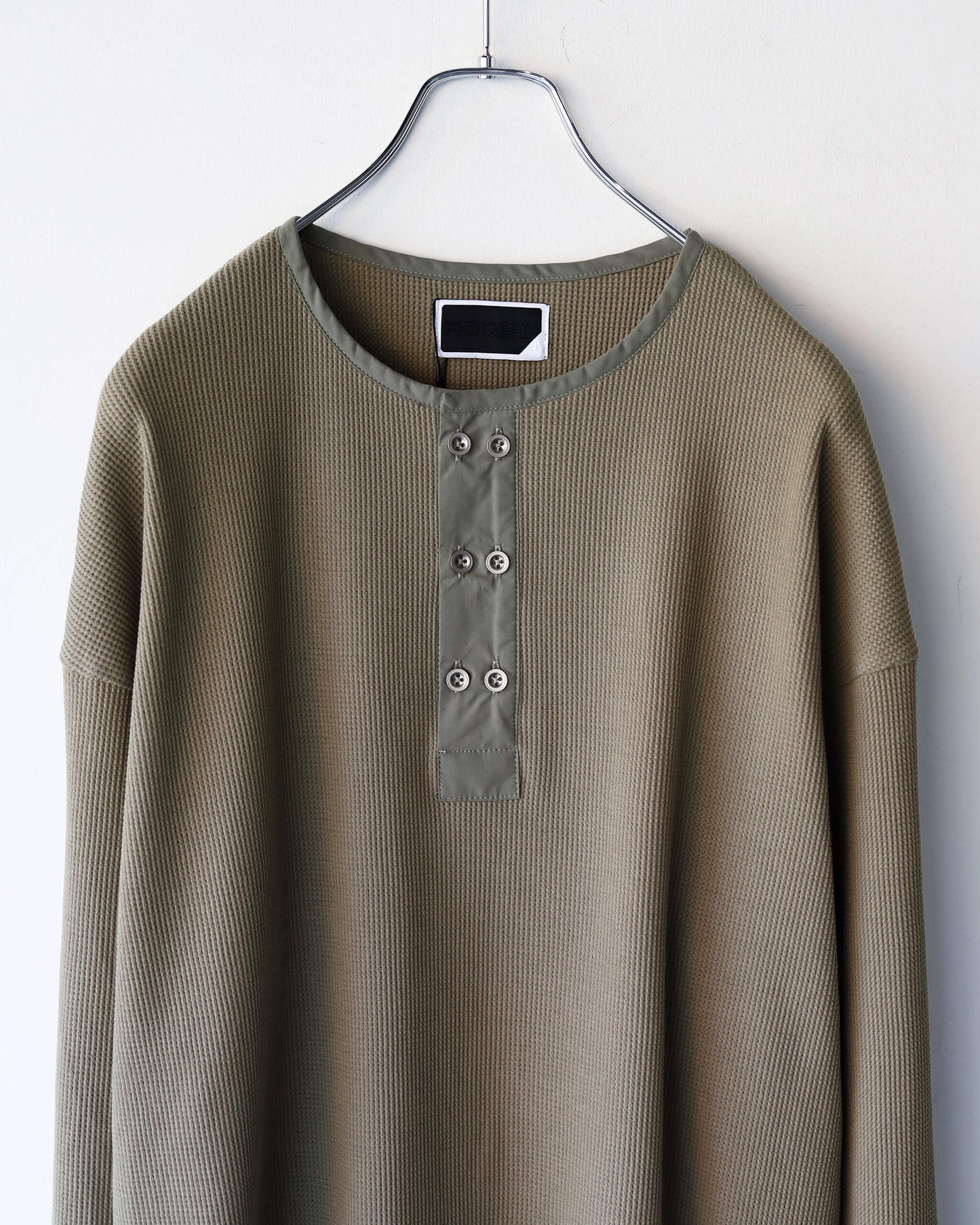 DOUBLE HENLEY L/S TEE "OLIVE DRAB"