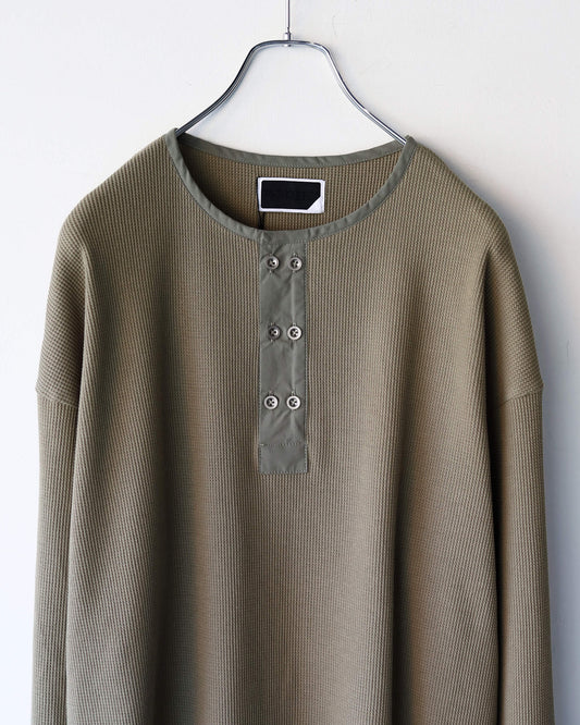 DOUBLE HENLEY L/S TEE "OLIVE DRAB"