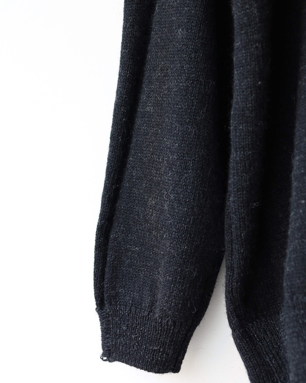 CHANKY WOOL / KNIT CARDIGAN "D.CHARCOAL"