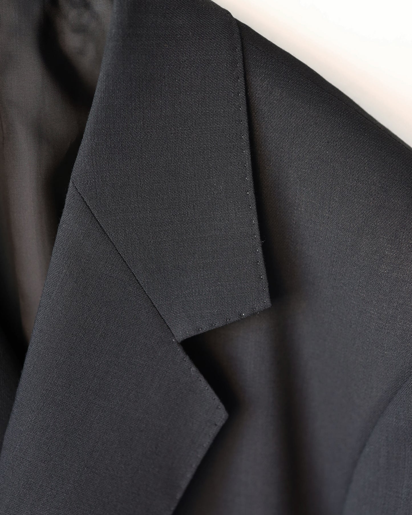 GUILLAUME JACKET ORGANIC WOOL LIGHT SERGE "BLACK"