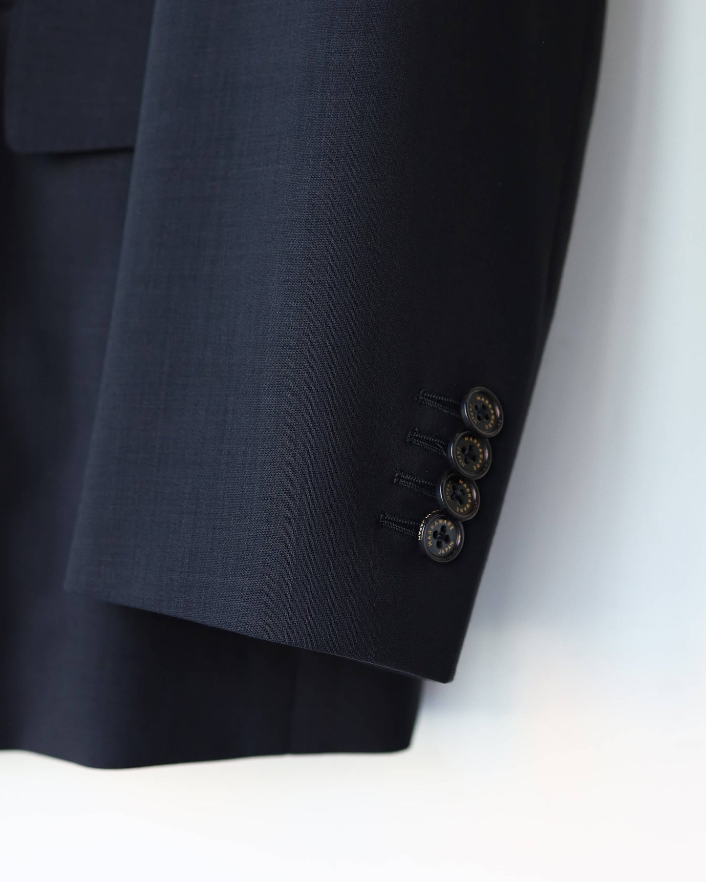 GUILLAUME JACKET ORGANIC WOOL LIGHT SERGE "BLACK"