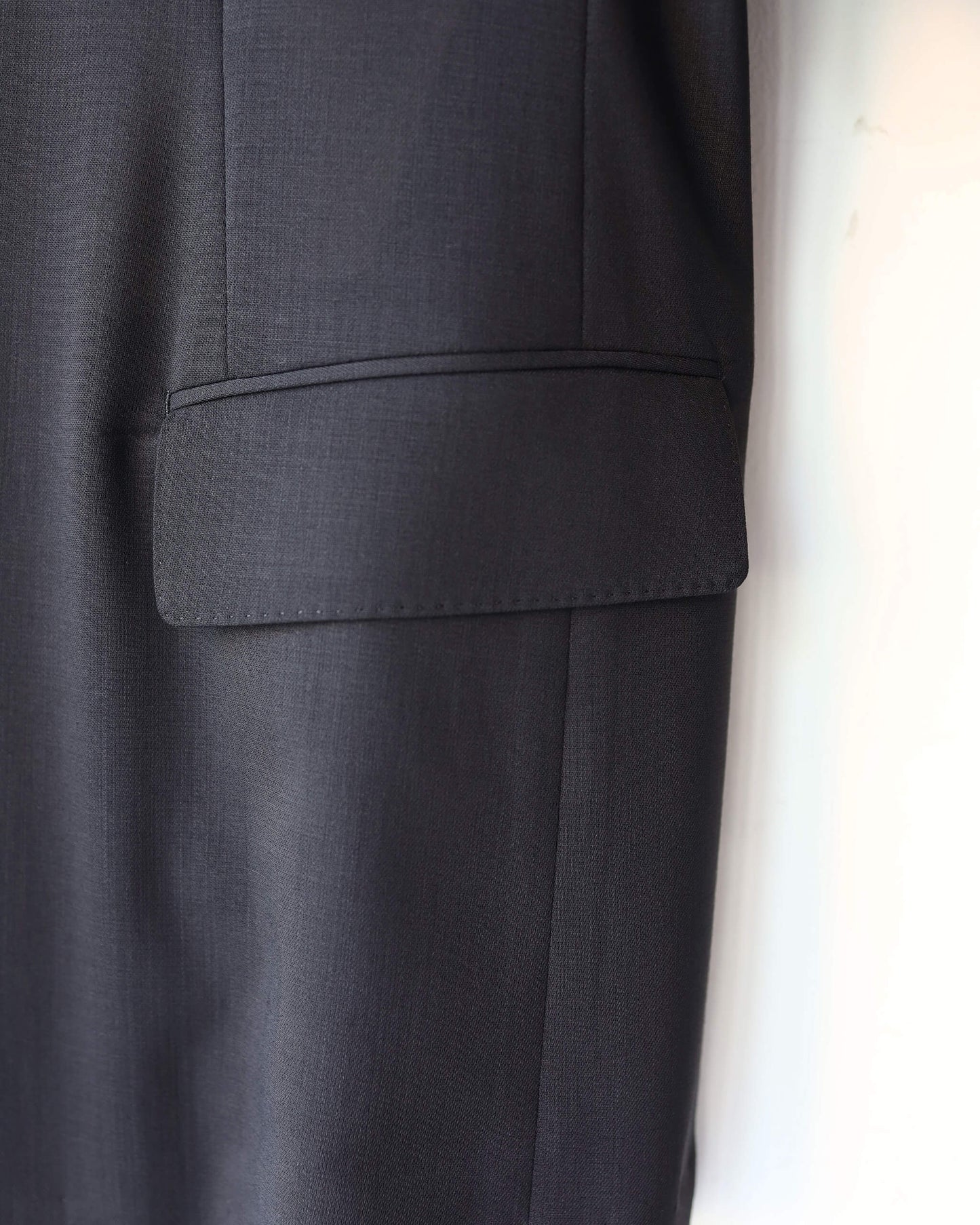 GUILLAUME JACKET ORGANIC WOOL LIGHT SERGE "BLACK"