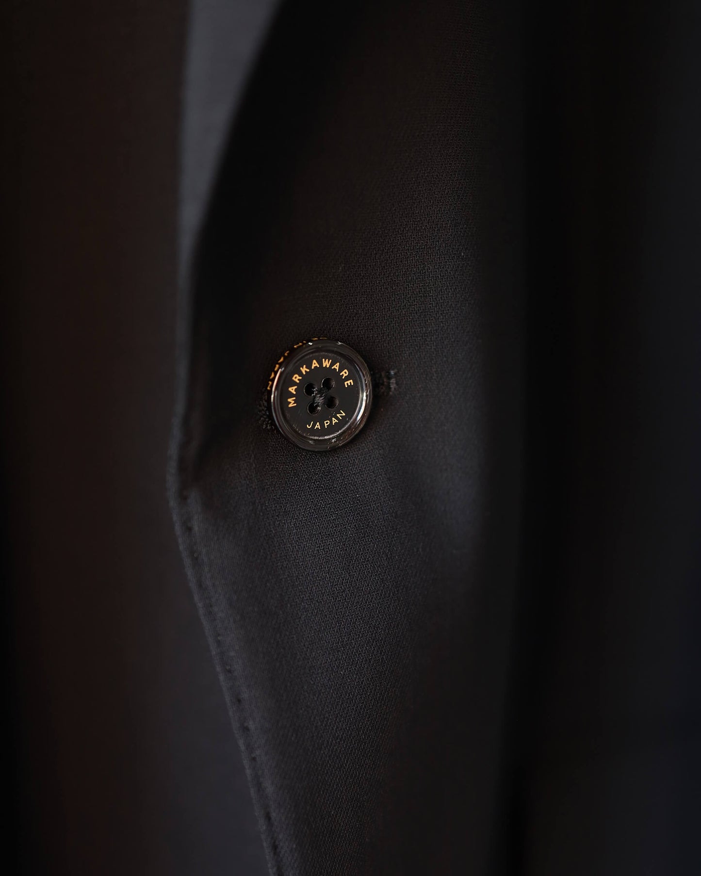 GUILLAUME JACKET ORGANIC WOOL LIGHT SERGE "BLACK"