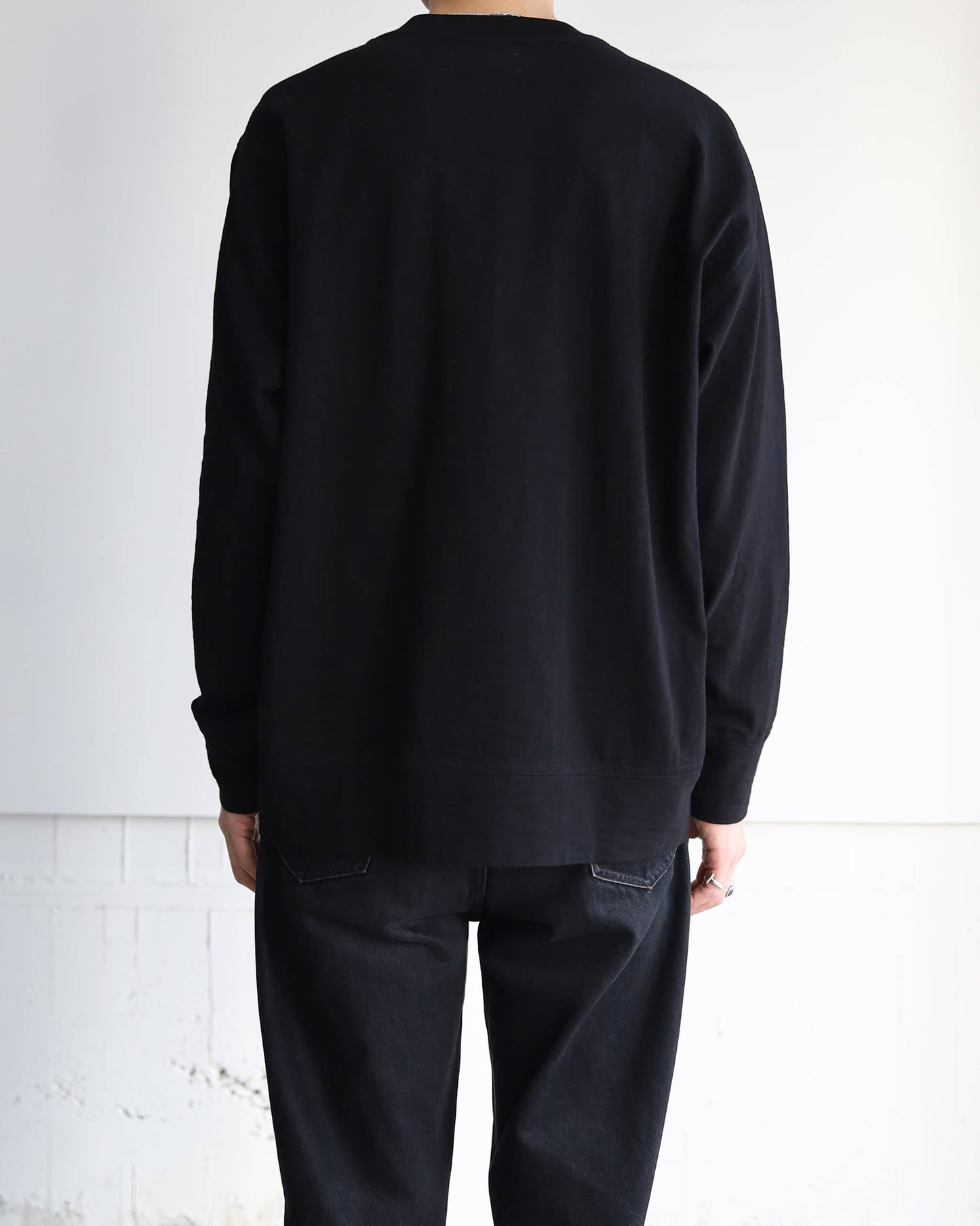 L/S Crewneck Tee / SHADOW "black"