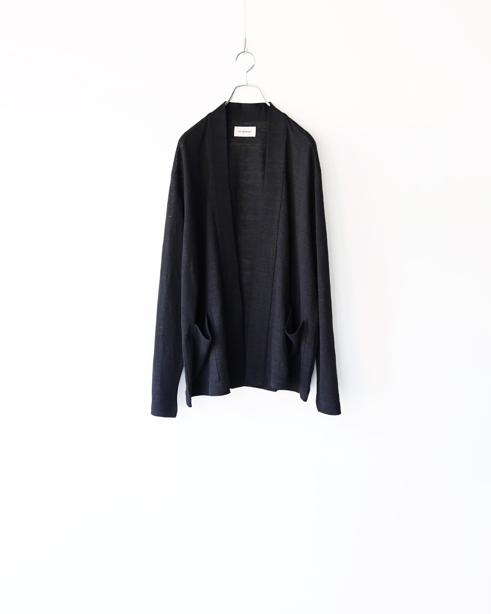 MARKAWARE JAPANESE CARDIGAN HEMP KNIT 