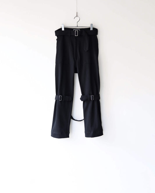 BONDAGE SWEAT PANTS "BLACK"