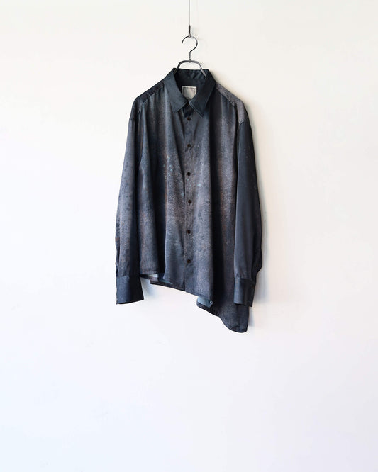 ASYMMETRY HEM SHIRT "Black"