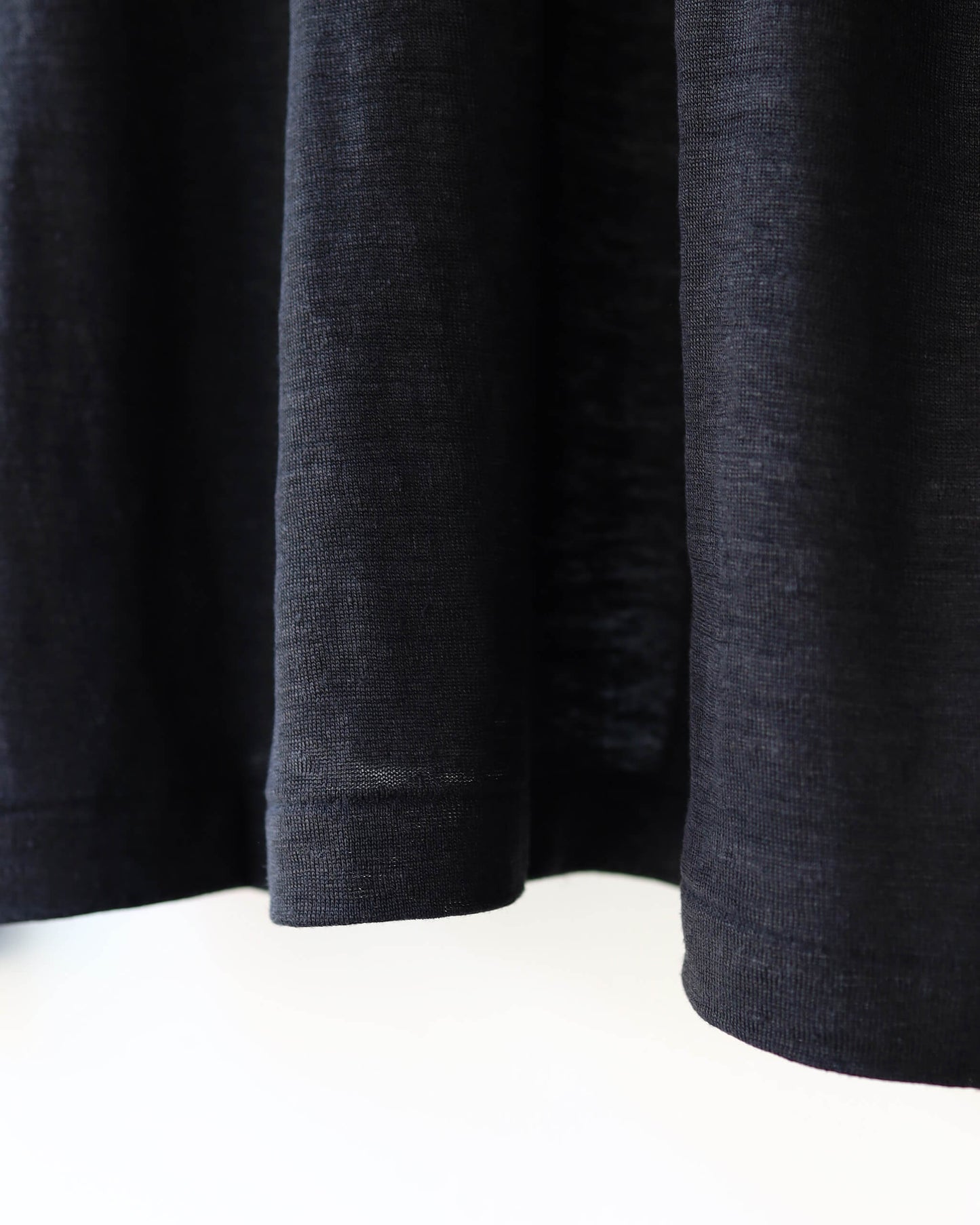 JAPANESE CARDIGAN HEMP KNIT "BLACK"