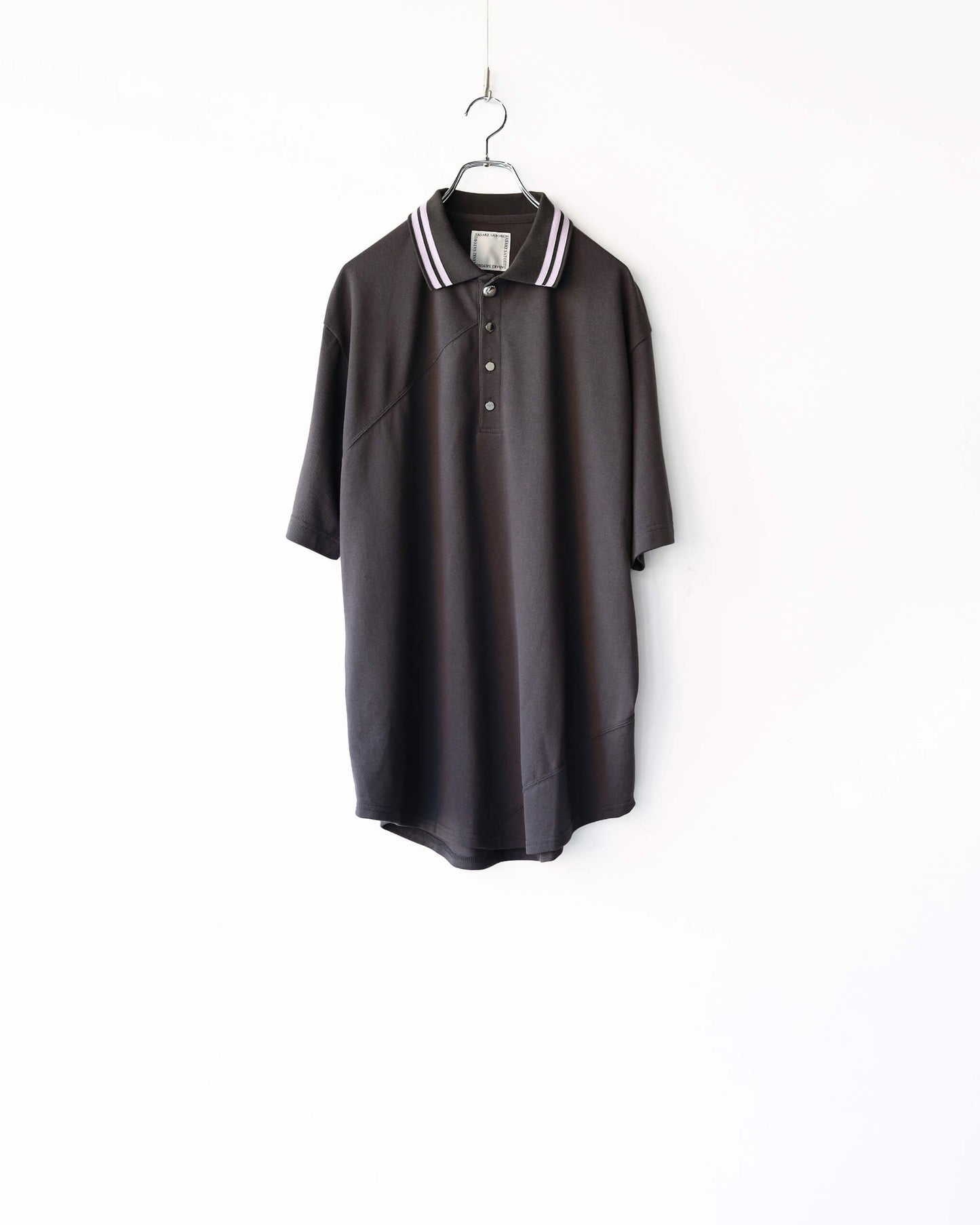 SPIRAL CUT POLO "Charcoal Black"