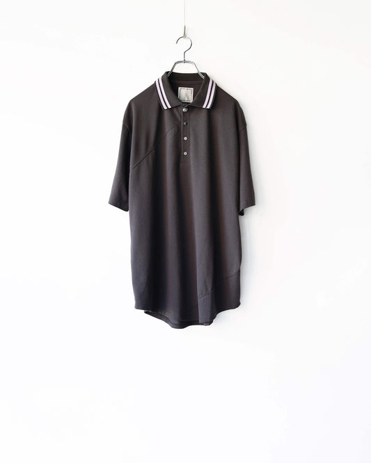 SPIRAL CUT POLO "Charcoal Black"