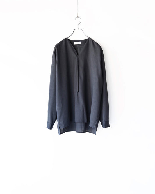 SKIPPER SHIRT WOOL HIGH TWIST TROPICAL "GRAY"